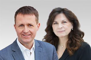Oliver Friederici, verkehrspolitischer Sprecher der CDU-Fraktion Berlin und Katrin Vogel, Wahlkreisabgeordnete aus Treptow-Köpenick