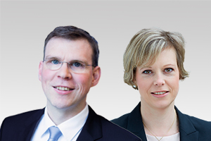 Florian Graf, Vorsitzender der CDU-Fraktion Berlin, und Cornelia Seibeld, Stellv. Fraktionsvorsitzende und kirchenpol. Sprecherin 